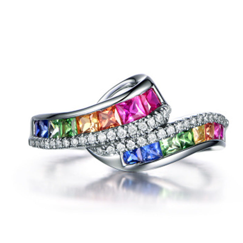 Rainbow Trendy Rings