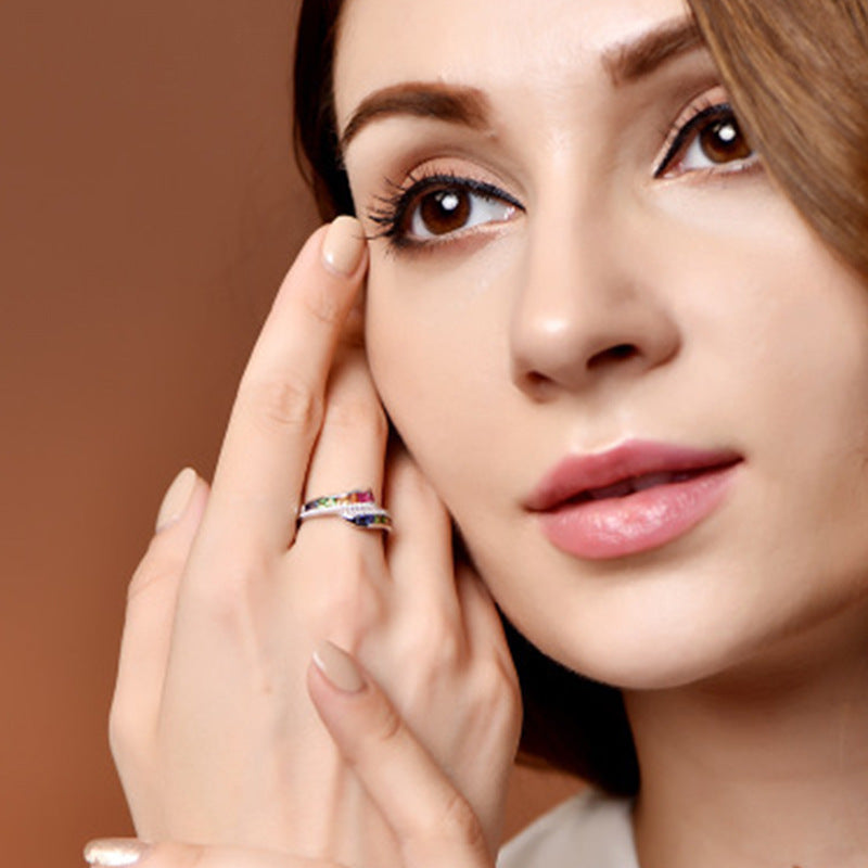 Rainbow Trendy Rings