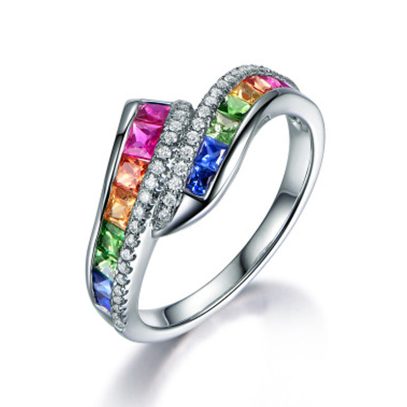 Rainbow Trendy Rings