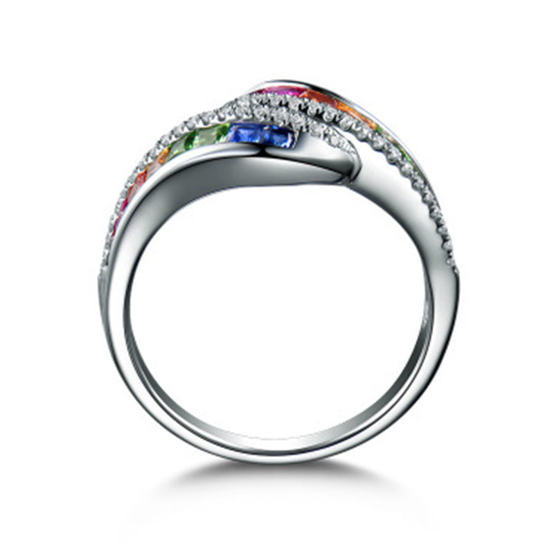 Rainbow Trendy Rings