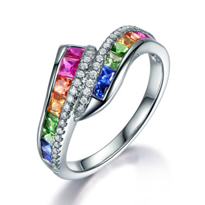 Rainbow Trendy Rings