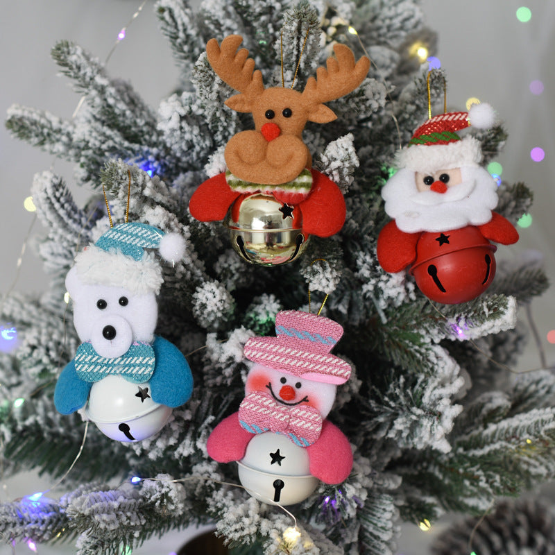 Christmas Decorations Festival Small Pendants Christmas Tree Pendants With Bells