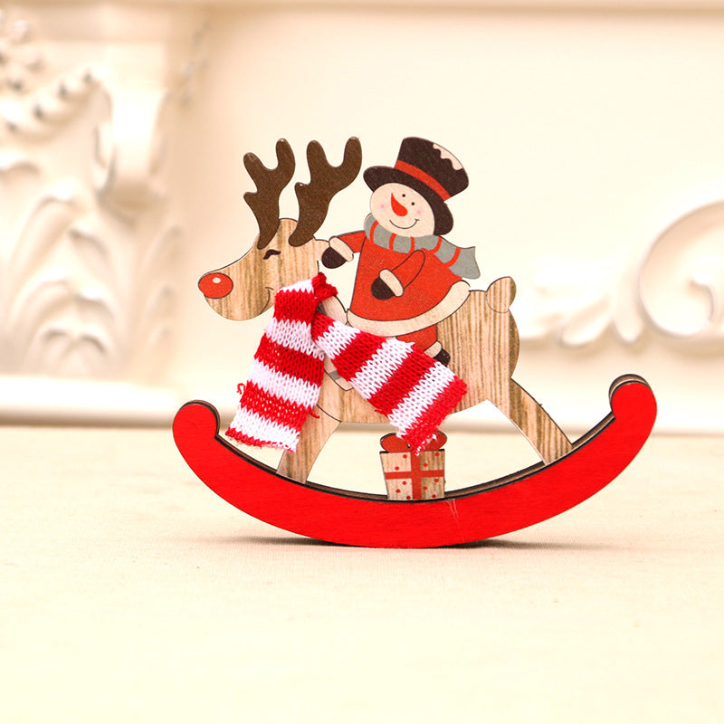 Christmas Decorations Wooden Celebrity Gift Box Ornaments