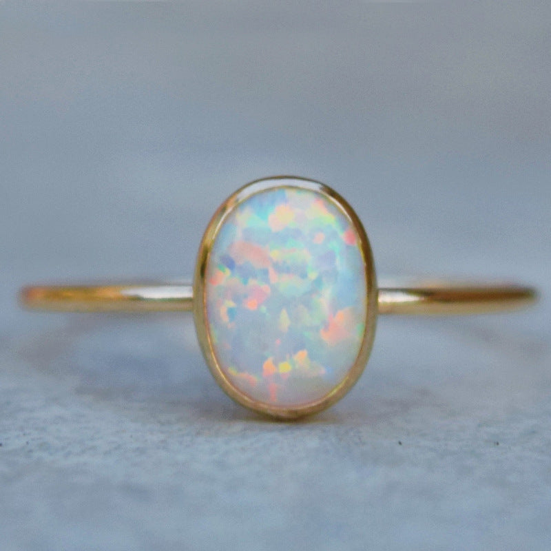 Gold Opal Ring