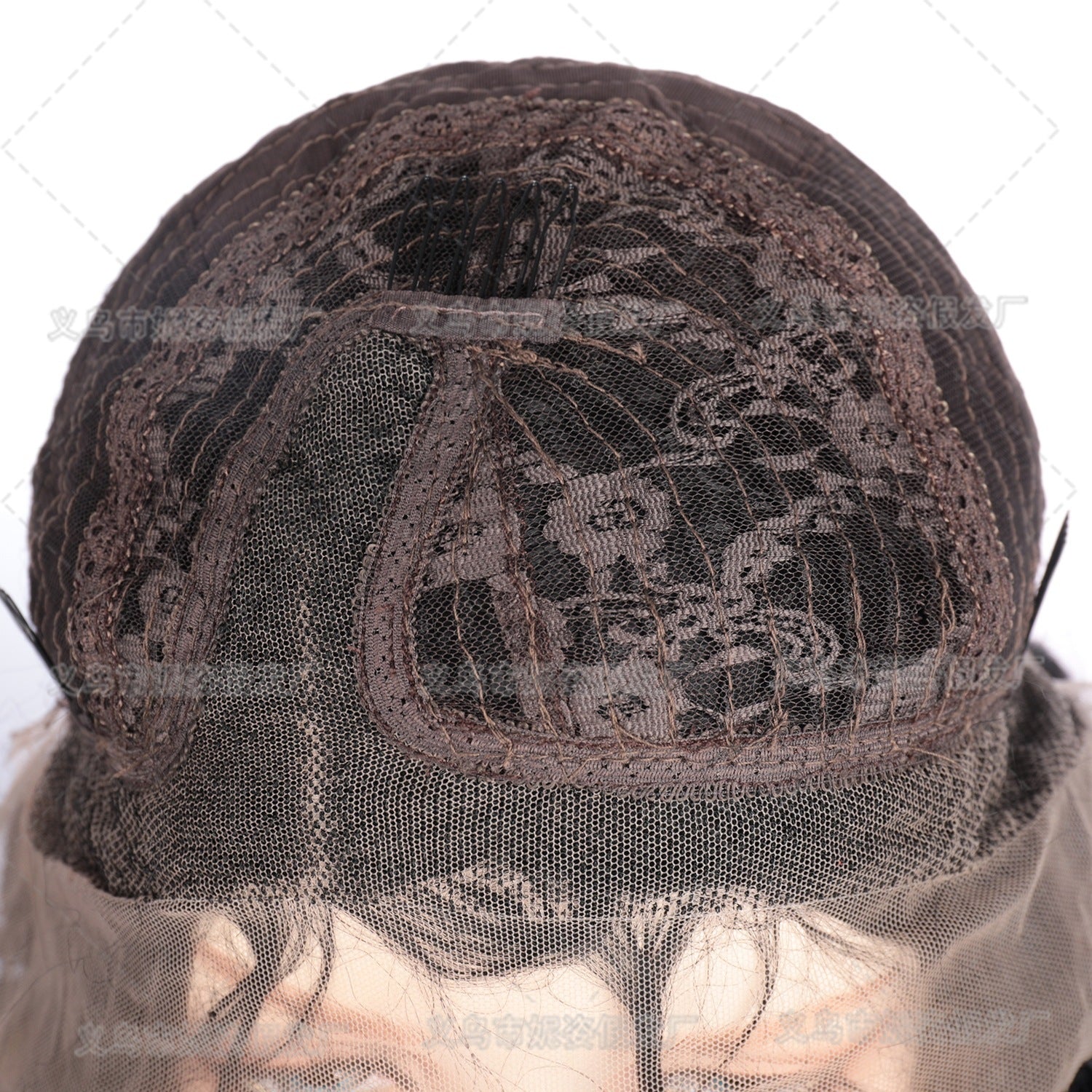 European And American Long-roll Chemical Fiber Wig Headgear Lace Elastic Mesh