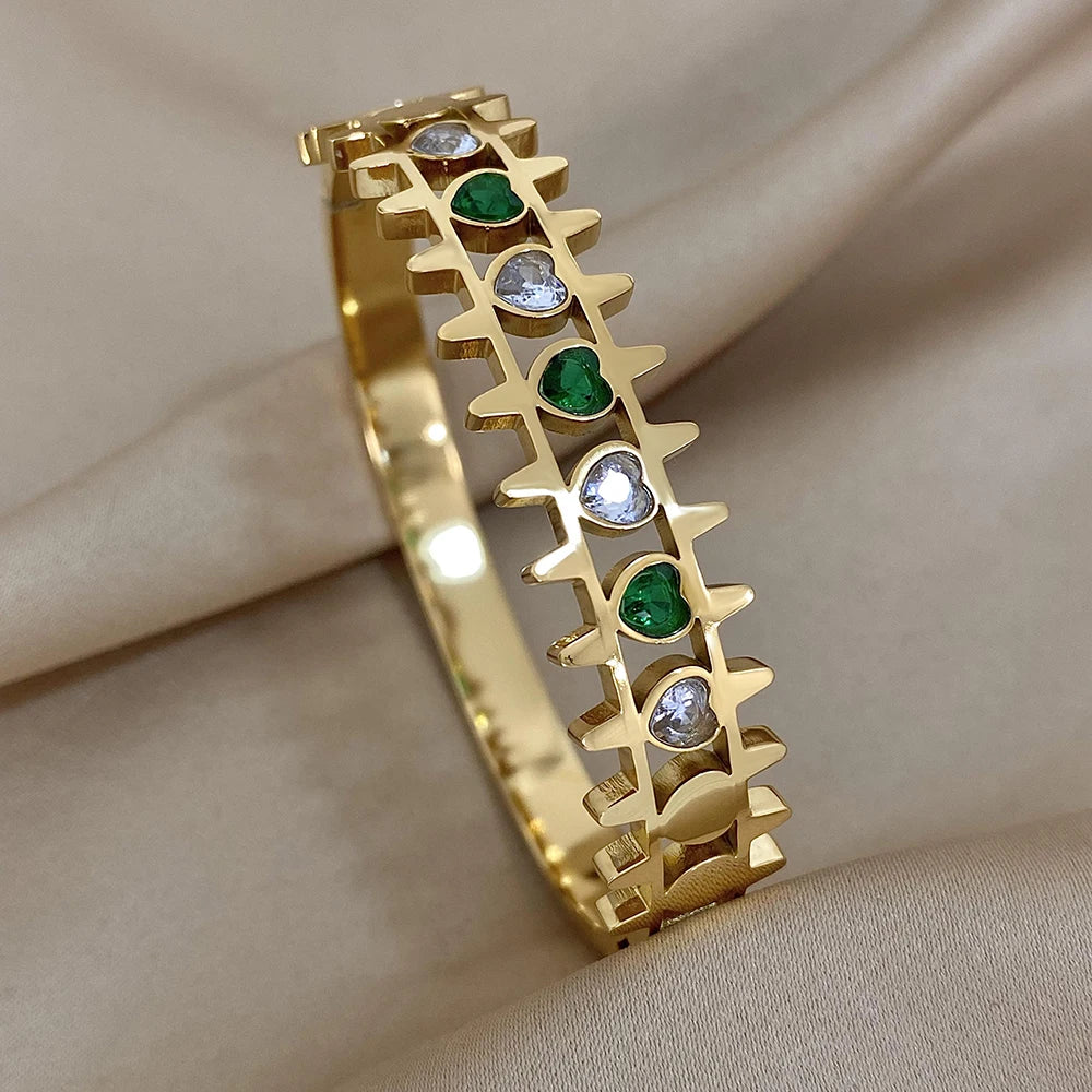 Luxury Stainless Steel Cuff Bracelet