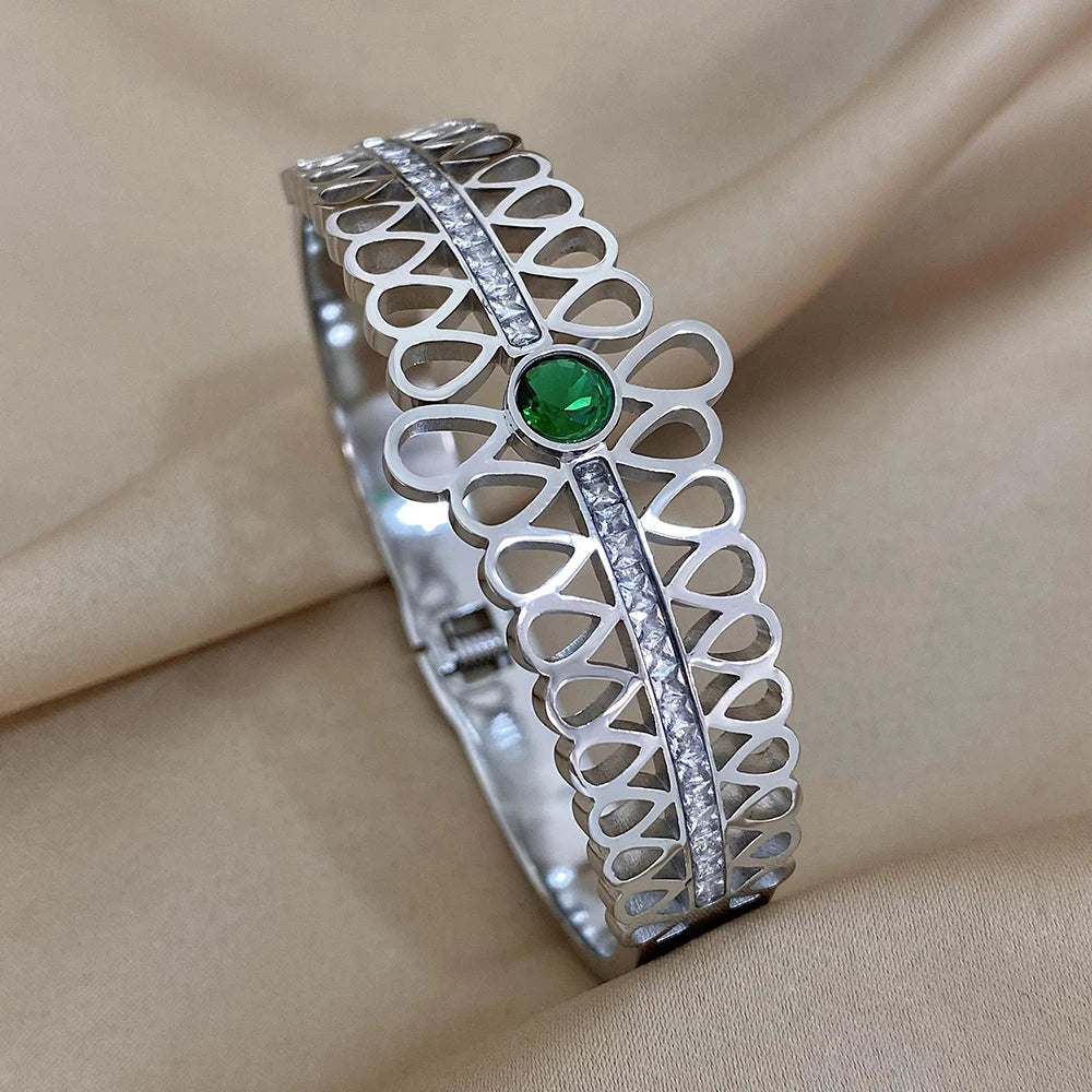 Luxury Stainless Steel Cuff Bracelet