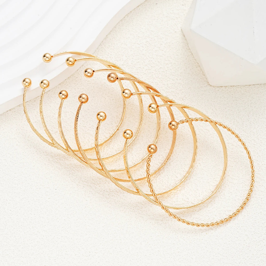 Punk Gold Color Bracelets