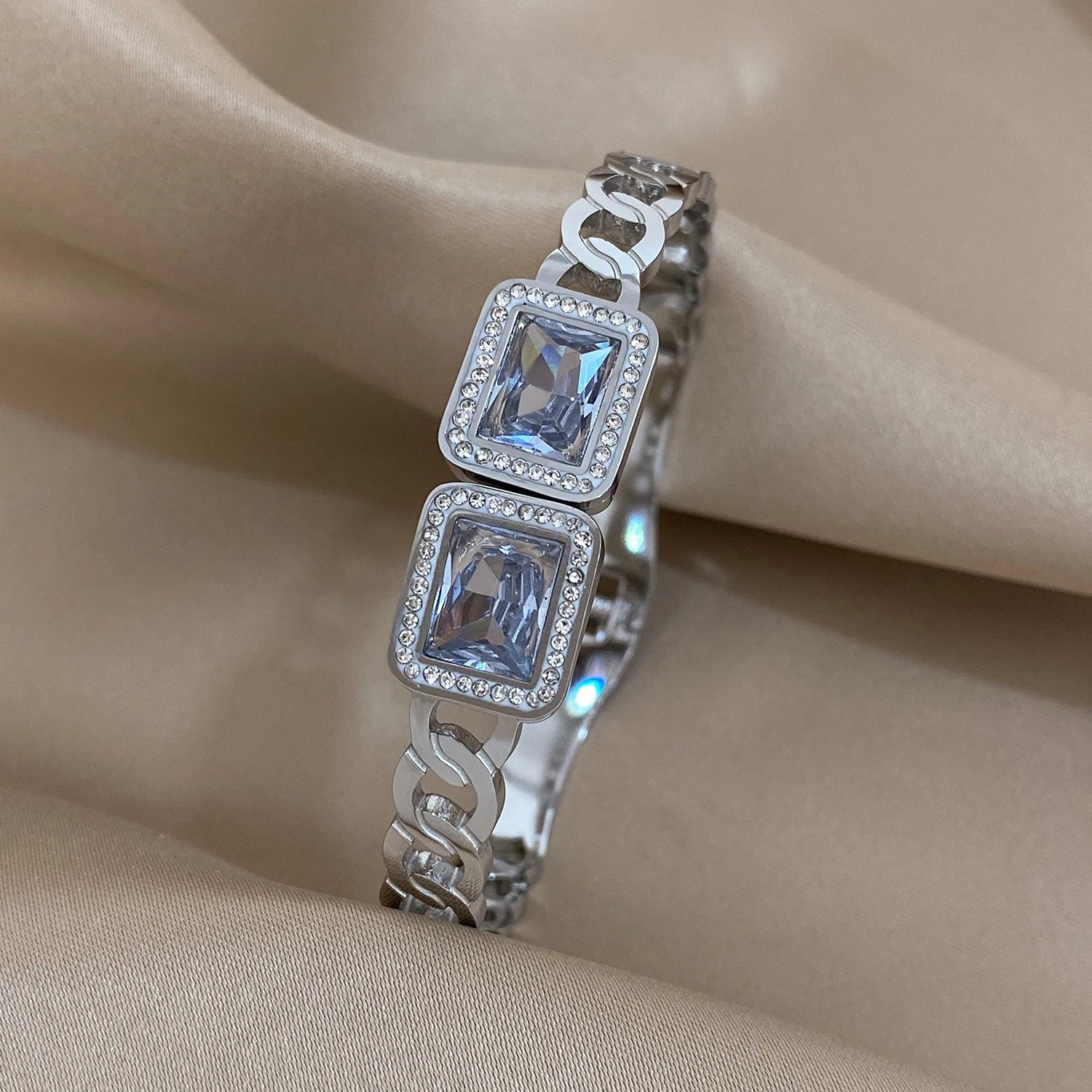 Luxury Stainless Steel Cuff Bracelet