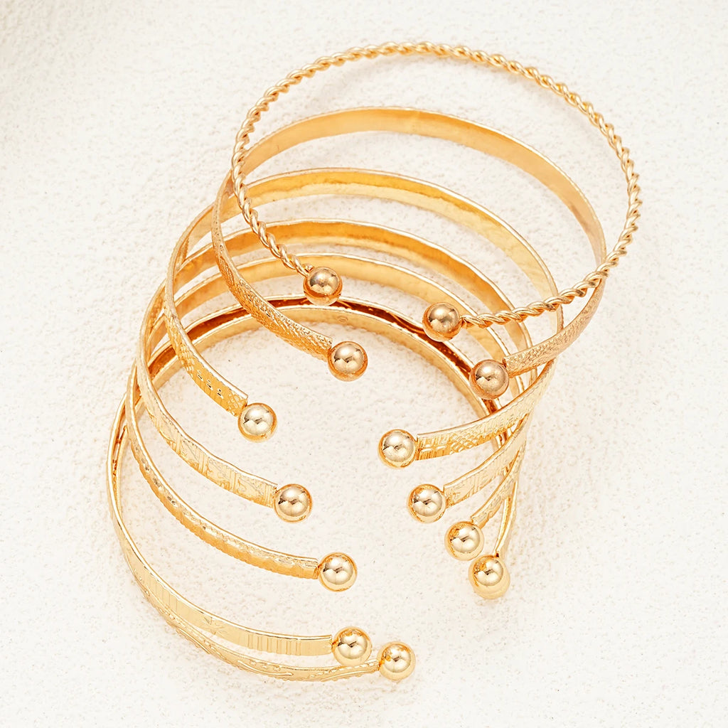 Punk Gold Color Bracelets