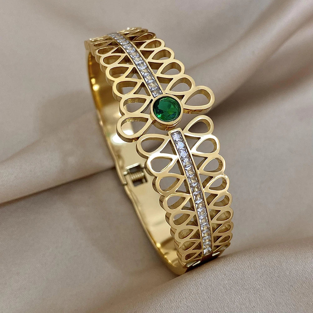 Luxury Stainless Steel Cuff Bracelet