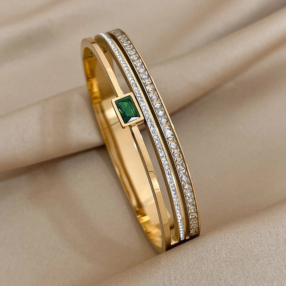 Luxury Stainless Steel Cuff Bracelet