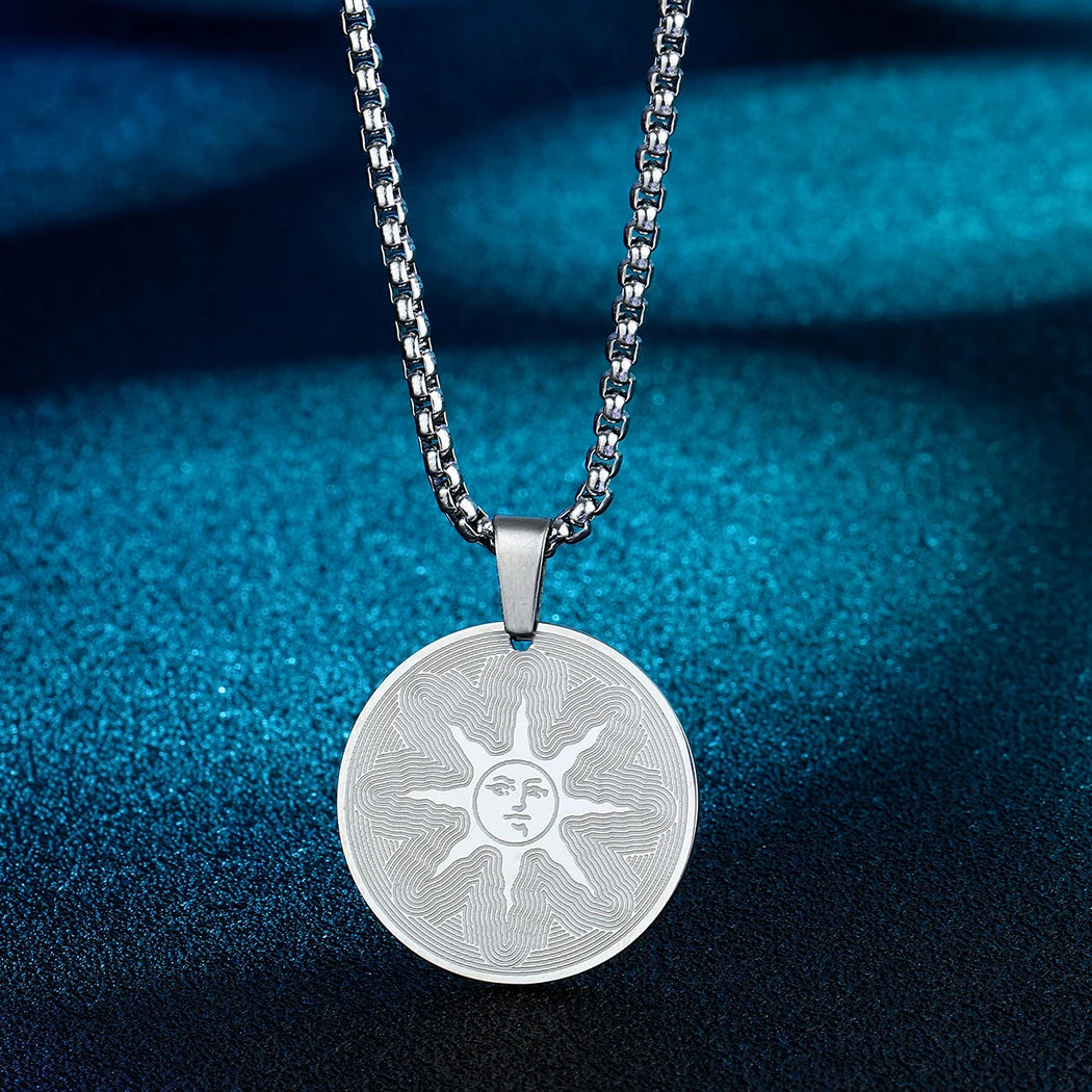Steel Dark Pendant Necklace