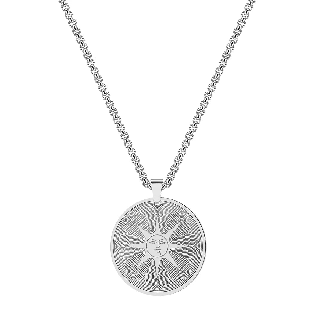 Steel Dark Pendant Necklace