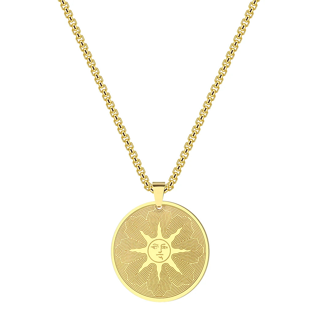Steel Dark Pendant Necklace