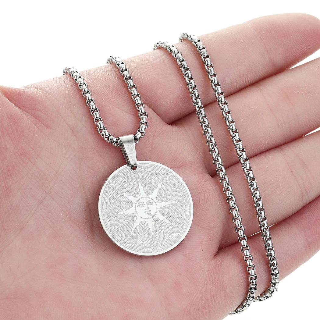 Steel Dark Pendant Necklace