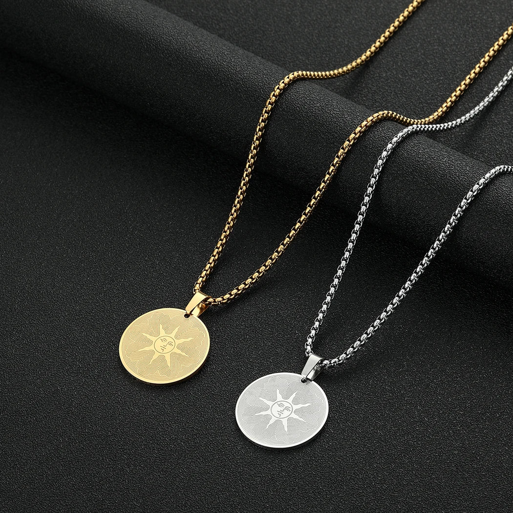 Steel Dark Pendant Necklace