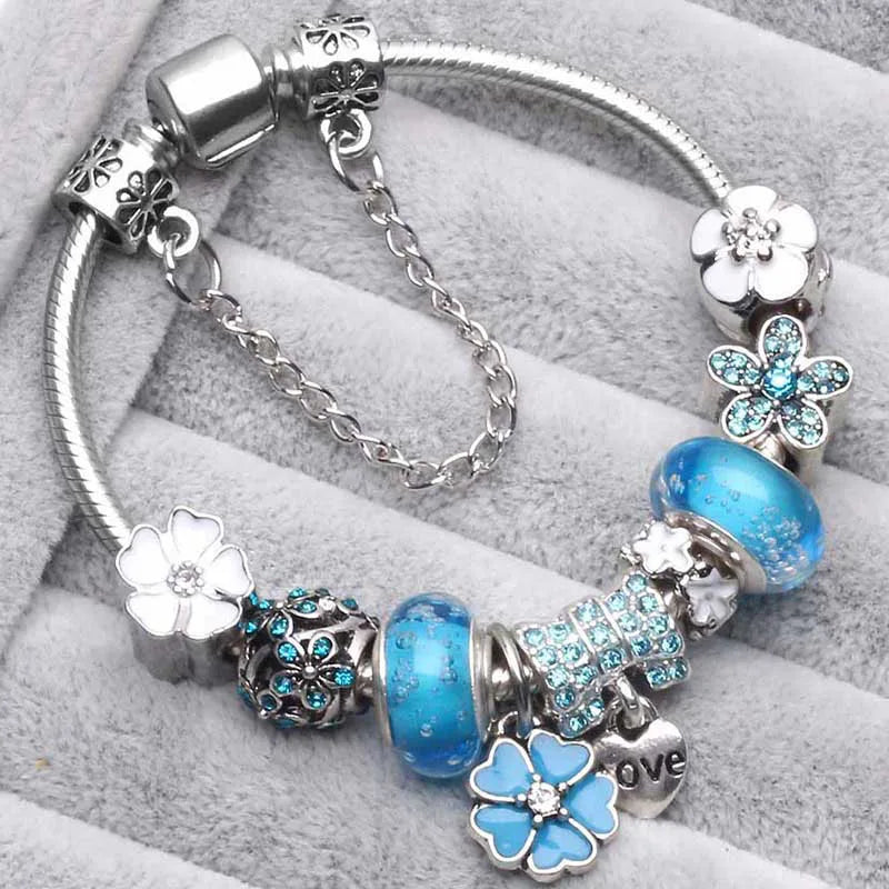 Cherry Blossoms Charm Bracelets