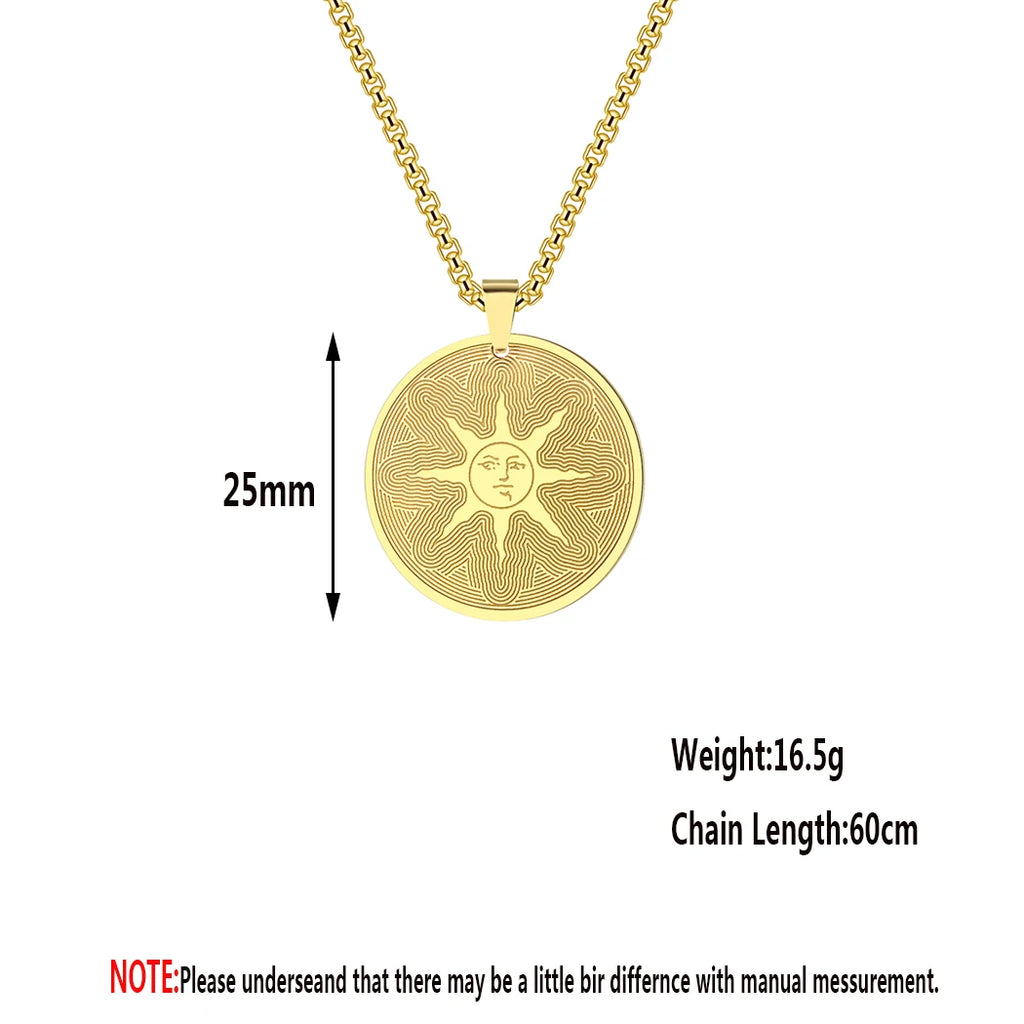 Steel Dark Pendant Necklace