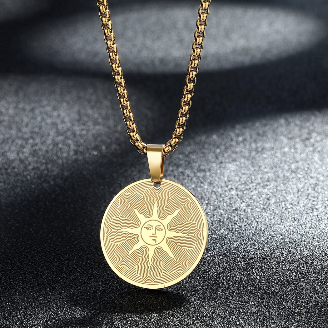 Steel Dark Pendant Necklace