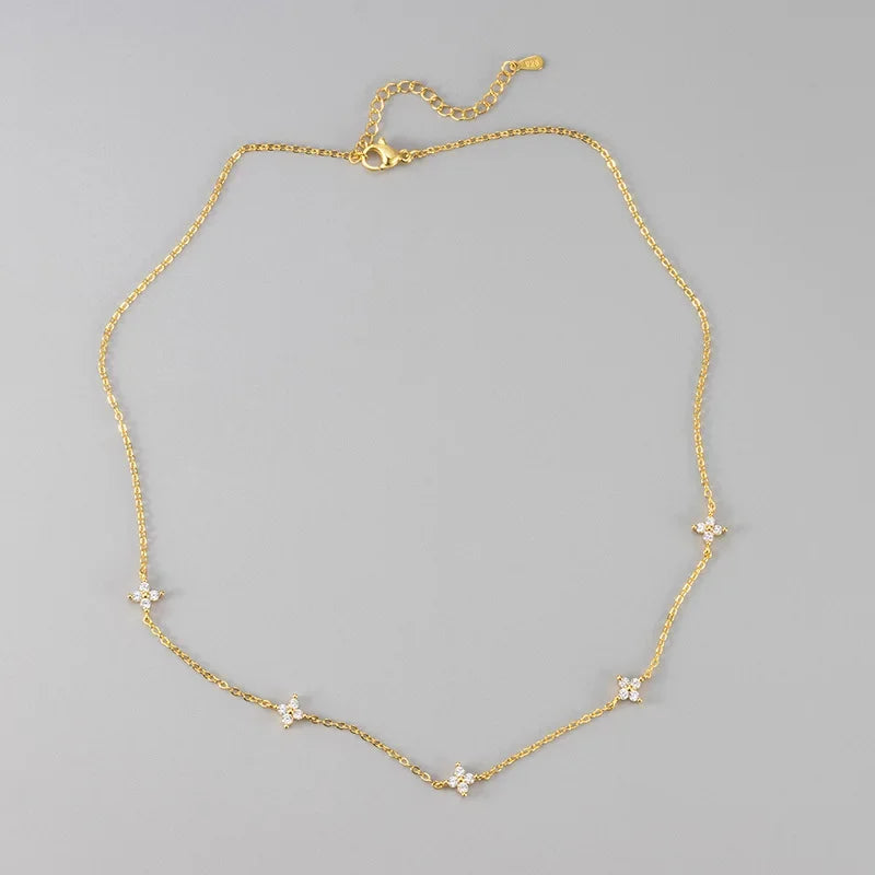 Stainless Steel Zircon Necklaces