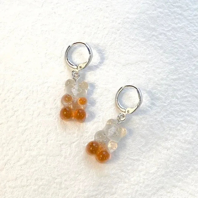 Cute Acrylic Candy Gummy Bear Dangle Earrings