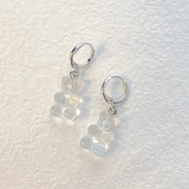 Cute Acrylic Candy Gummy Bear Dangle Earrings