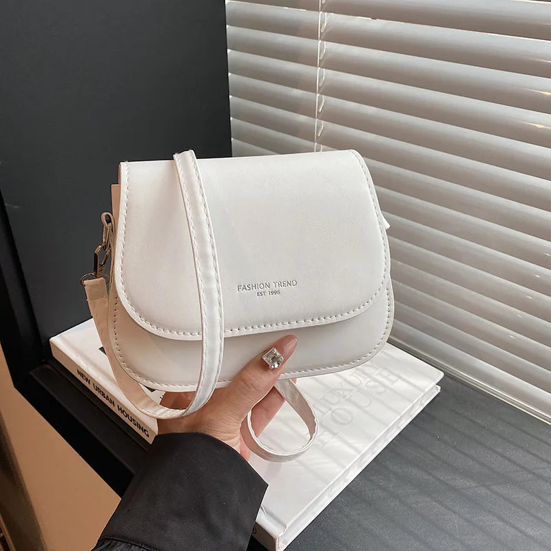 Synthetic Leather Crossbody Bag