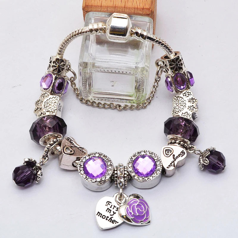 Cherry Blossoms Charm Bracelets