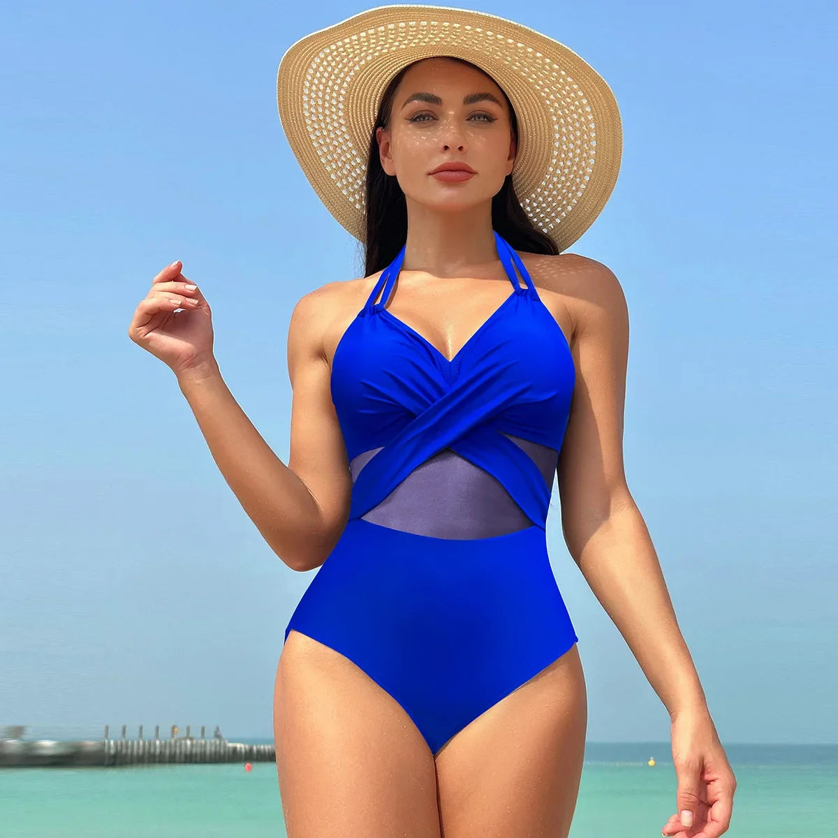 Solid Push Up Brazilian Swimming Suits