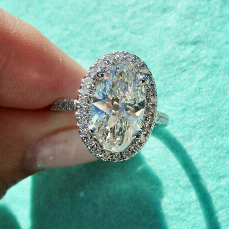 Oval Pear Cut Wedding Rings