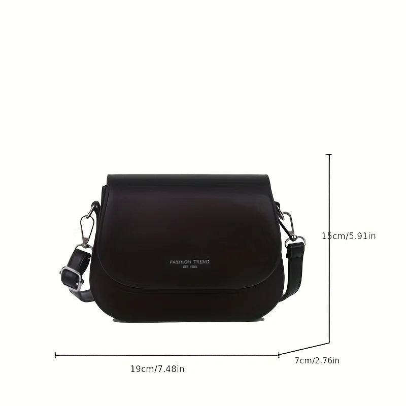 Synthetic Leather Crossbody Bag