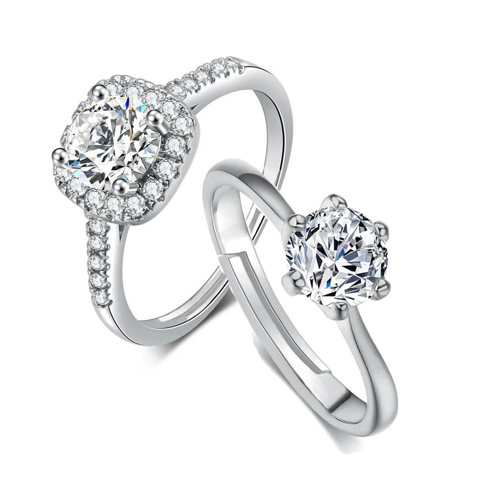 Adjustable Solitaire Rings