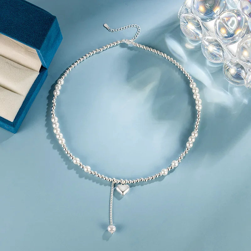 Pearl Simple Elegant Pendant Necklace