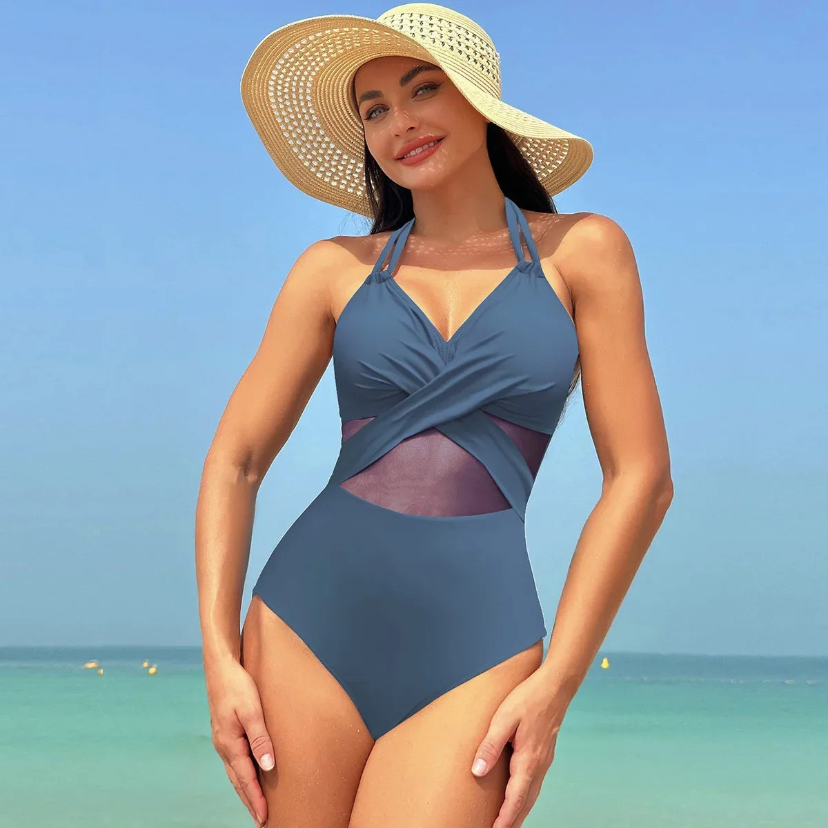 Solid Push Up Brazilian Swimming Suits