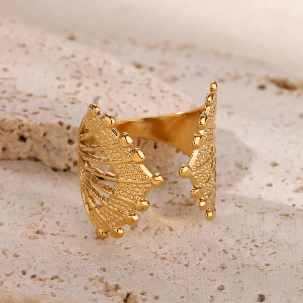 Starfish Shell Open Rings