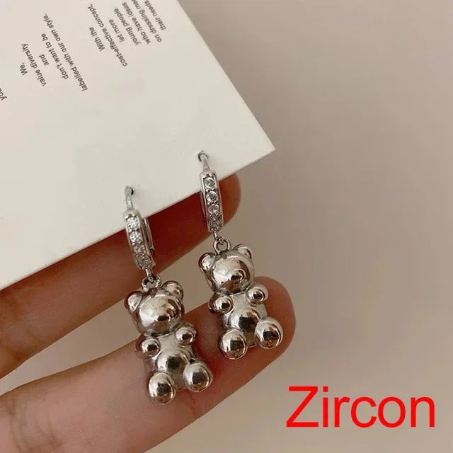 Cute Acrylic Candy Gummy Bear Dangle Earrings
