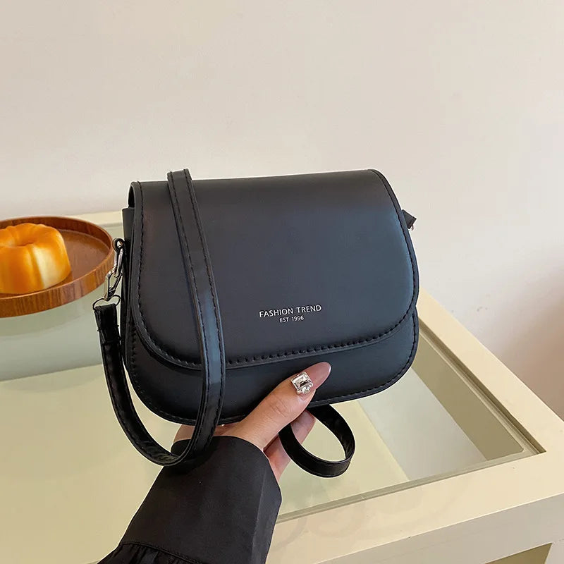 Synthetic Leather Crossbody Bag