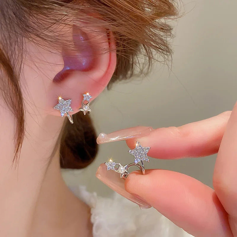 Elegant Delicate Red Cherry Stud Earrings