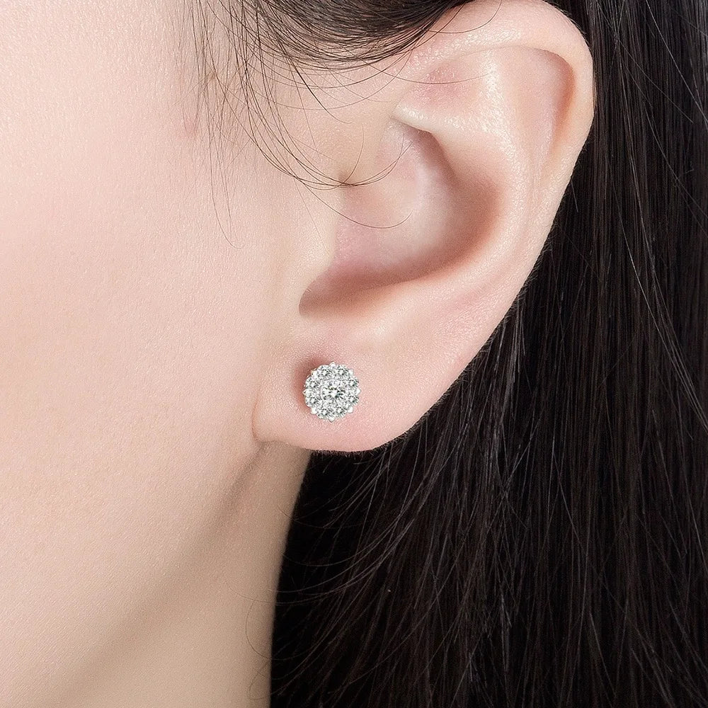 Zirconia Pendant Necklace Earrings Set