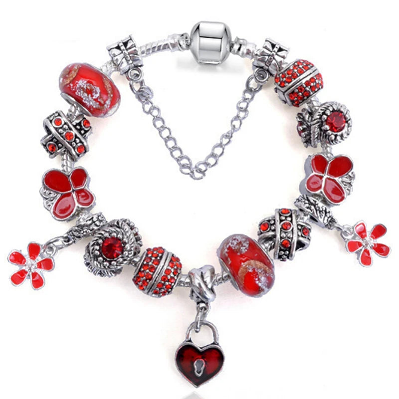 Cherry Blossoms Charm Bracelets