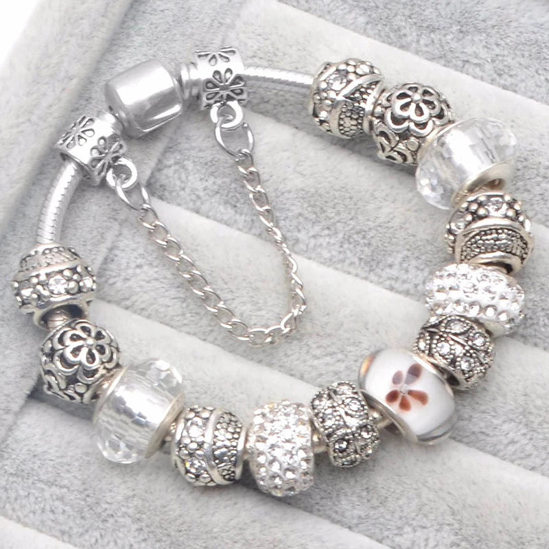 Cherry Blossoms Charm Bracelets