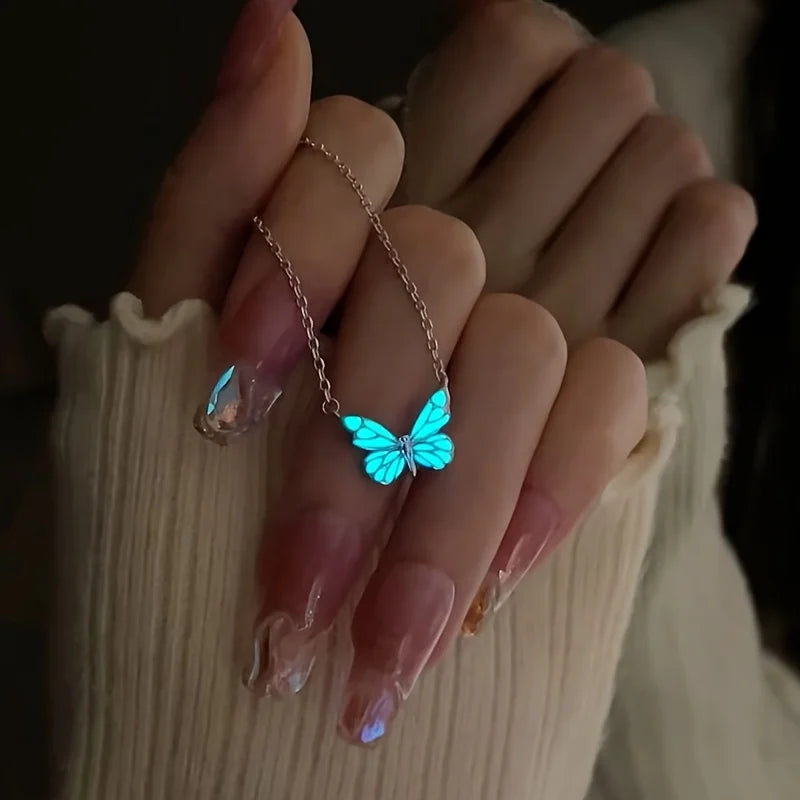 Butterfly lamp Necklace