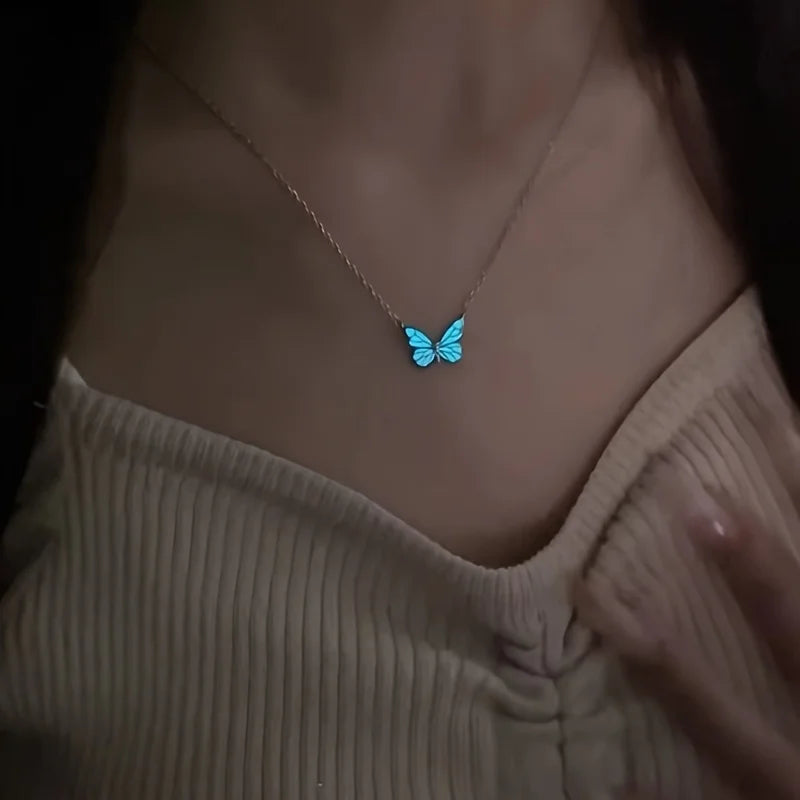 Butterfly lamp Necklace