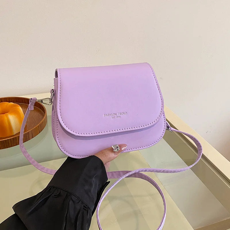 Synthetic Leather Crossbody Bag