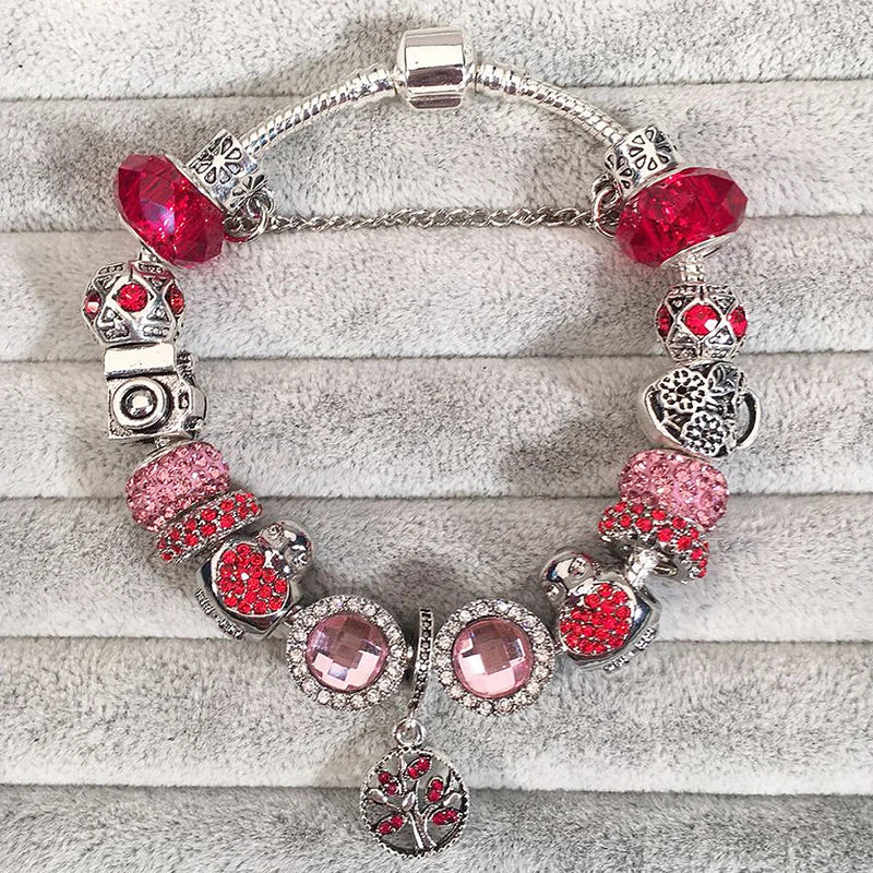 Cherry Blossoms Charm Bracelets