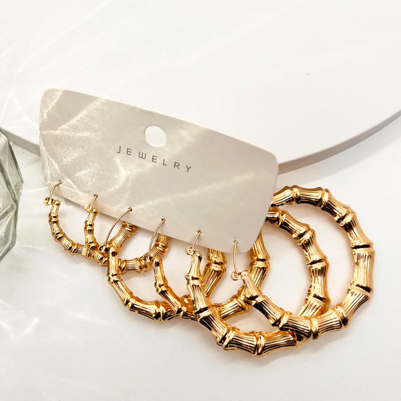 Round Circle Earrings