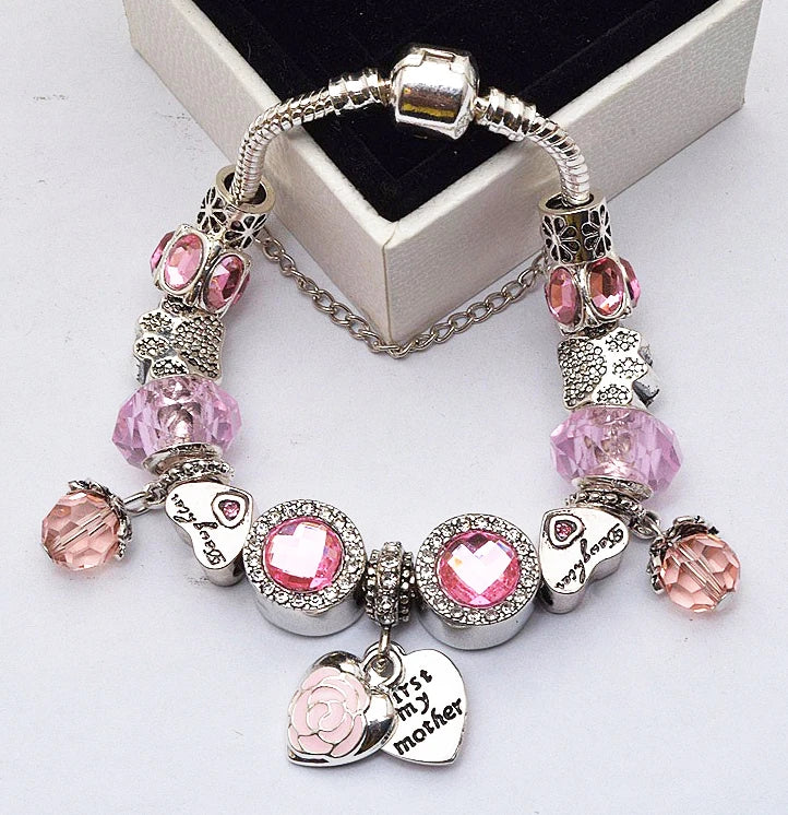 Cherry Blossoms Charm Bracelets
