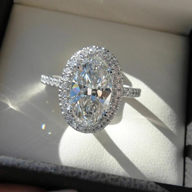 Oval Pear Cut Wedding Rings