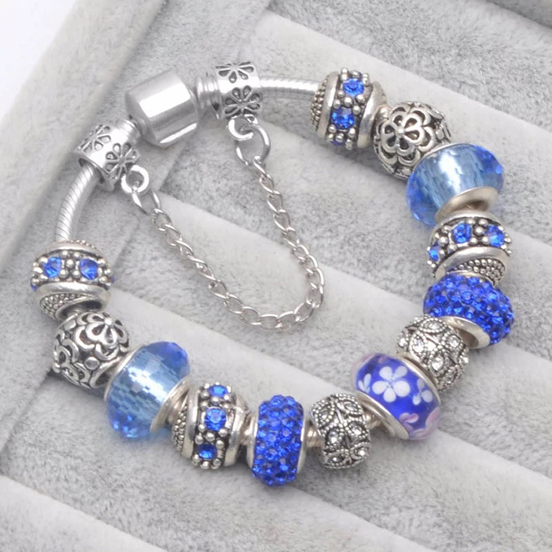 Cherry Blossoms Charm Bracelets